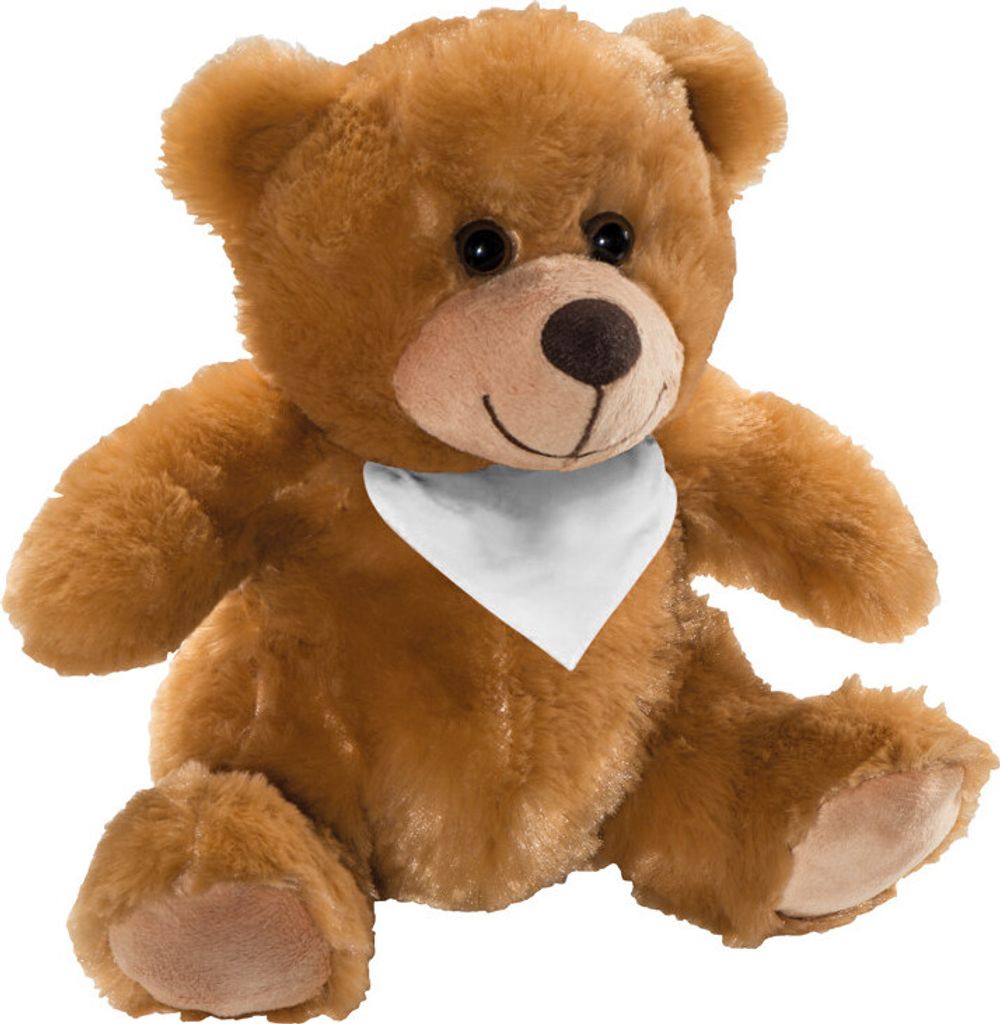 A studio shot of a teddy bear.