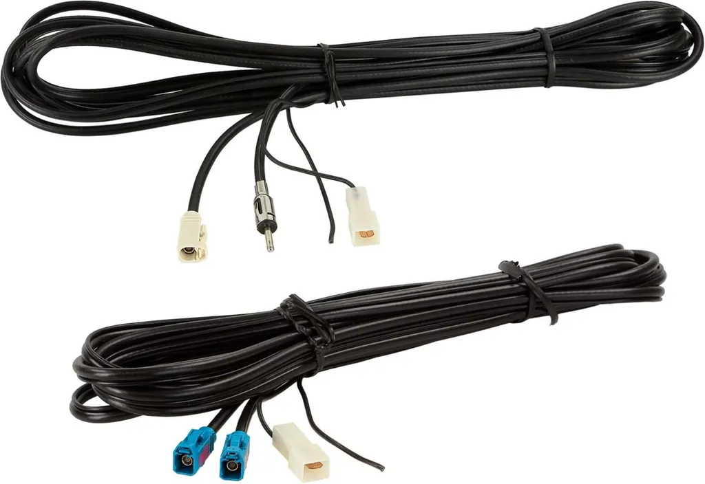 Adaptateur Antenne Double Fakra F vers DIN Mâle pour Radio et GPS Auto