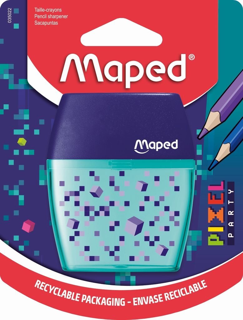 maped Dosenspitzer doppelt PIXEL PARTY lila