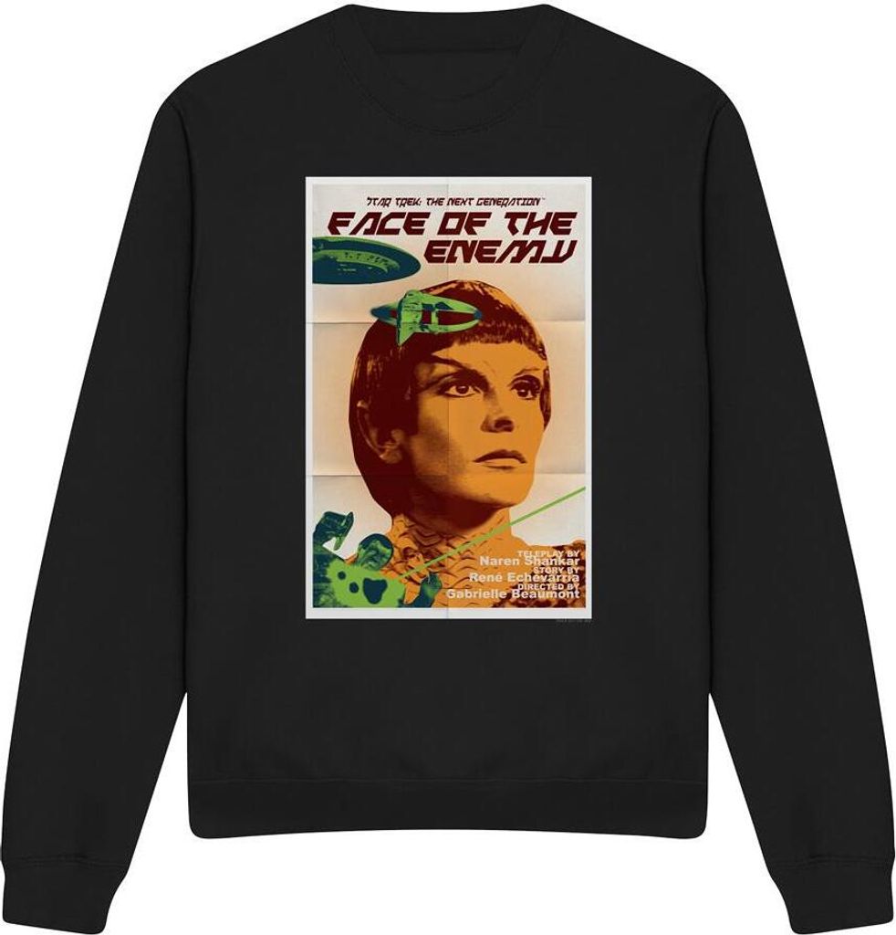 Star Trek - "The Next Generation Season 6 Episode 14" Sweatshirt für Herren/Damen Uni TV11948 (S) (Schwarz)