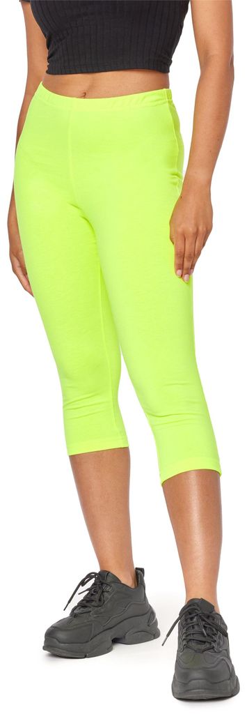 Bellivalini Neon Leggings Damen 3/4 mit Naht, BLV50-302 Produktbild 