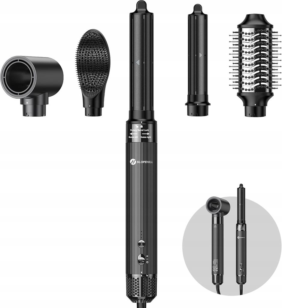 5-In-1 Slopehill Air Styler Trockner Und Lockenstab 110000 Produktbild 