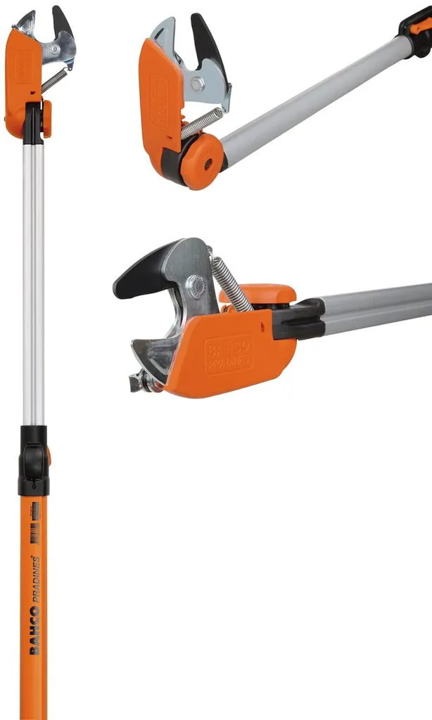 Coupe-branches télescopique Bahco 2,3 à 4m avec tête rotative à 230°