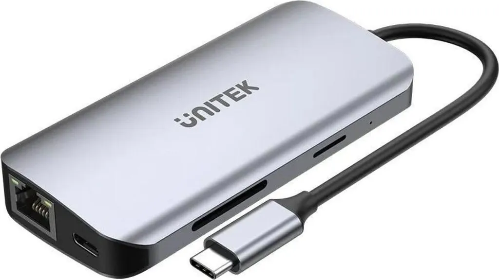 Hub Unitek USB-C Professional: Dual HDMI, Ethernet, PD 100W