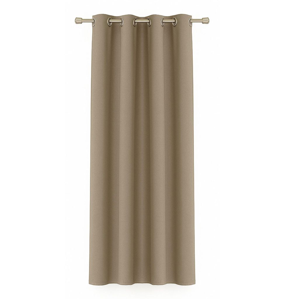 Tenda grigio sabbia 140x175 cm con occhielli – tenda Immagine del prodotto 