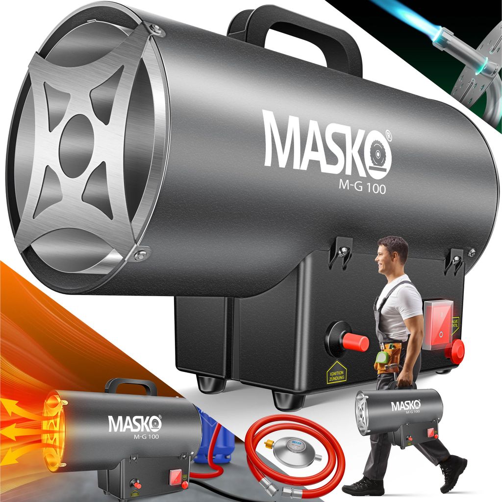 Ventilatore a gas MASKO® con tubo flessibile e riduttore di Immagine del prodotto 