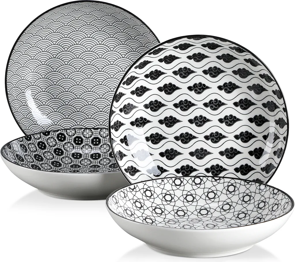 Assiette creuse porcelaine Vancasso Haruka : robuste et anti-rayure