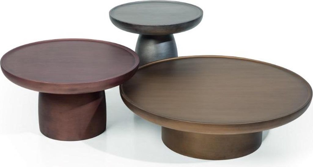 Designer Couchtisch Set 3x Wohnzimmer Holz Moderne Luxus möbel Tische