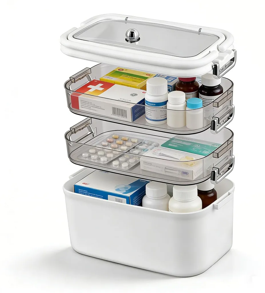 Organisez vos soins avec cette boîte à médicaments sécurisée à 4 zones