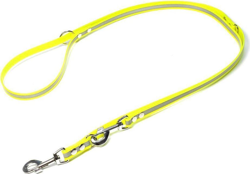 Mystique Biothane Reflex verstellbare Leine 19mm 2m gold gelb