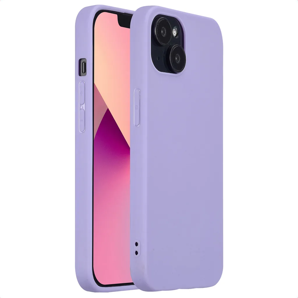 Custodia colorata in TPU imoshion per iPhone 13 - Viola tropicale