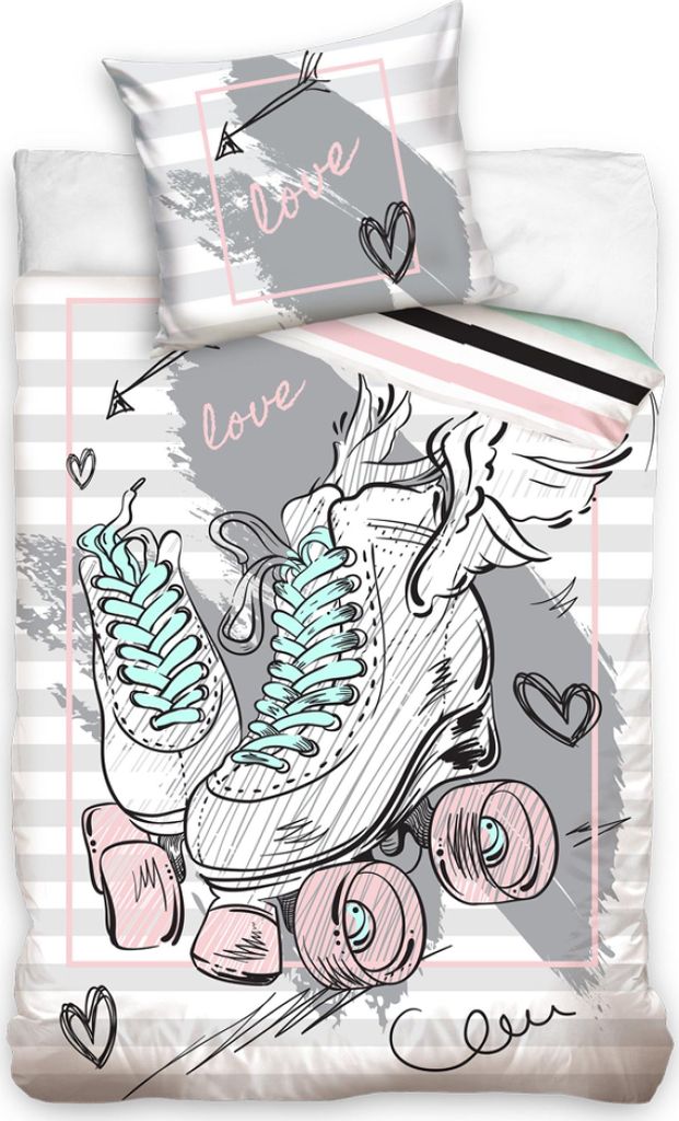 Baumwollbettwäsche Roller Skates Roller Dance