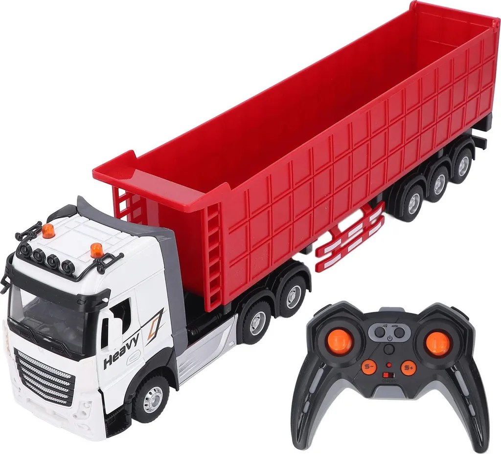 Camion Benne Télécommandé 9 Canaux avec 3 Piles et Portes Ouvrables