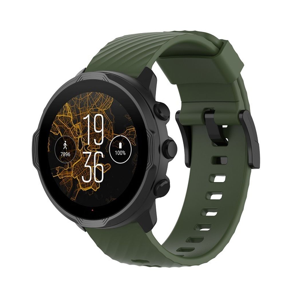 Garmin Venu 3s Correa Para Suunto 7/9/9 Baro/D5, Para Garmin Venu X1, Para Coros Nomad, 24mm Silicona Deporte Brazalete Pulsera De Repuesto Para / Atlas Ticwatch Pro 5 Enduro