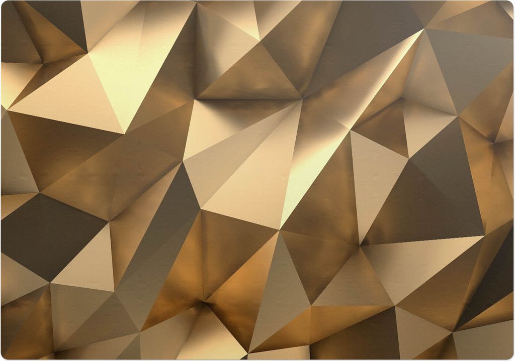 Geometrische 3D-Volumenkörper – Bodenschutzmatte – Stuhlunterlage 100x70 cm – Rutschfest – Hartbodenmatte