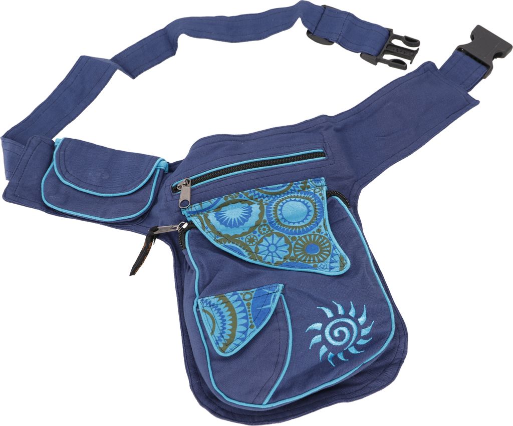 Stoff Sidebag & Gürteltasche, Goa Hüfttasche, Bauchtasche - Produktbild 