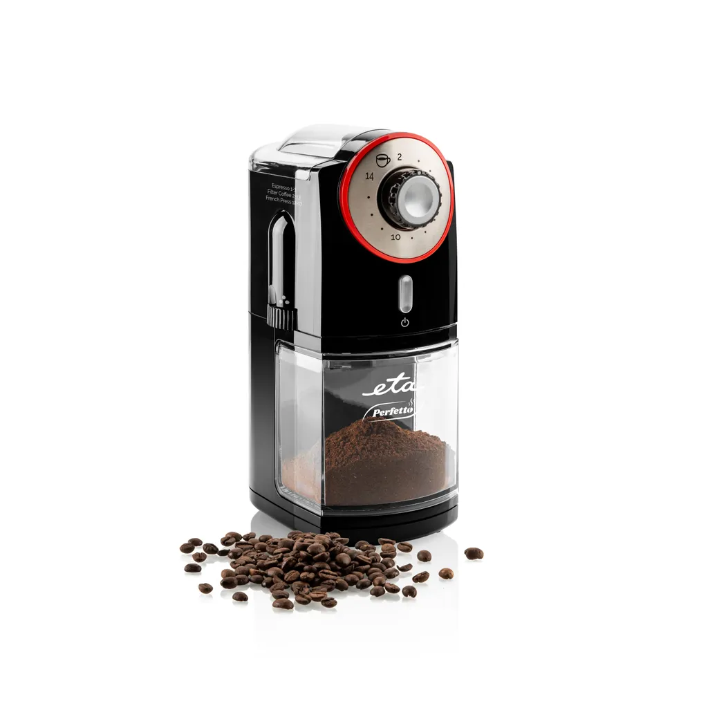 ETA Perfetto ETA006890000 Macinacaffè Elettrico 17 Livelli 200g Nero