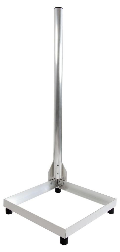PremiumX Balkonständer 40x40cm Aluminium 1m Mast Ø 50mm Produktbild 