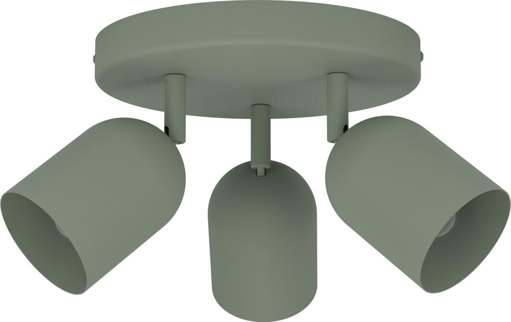 Eglo Leuchten 3er Spot Rondell Tilston Ø 25 x 21 cm vert Image du produit 