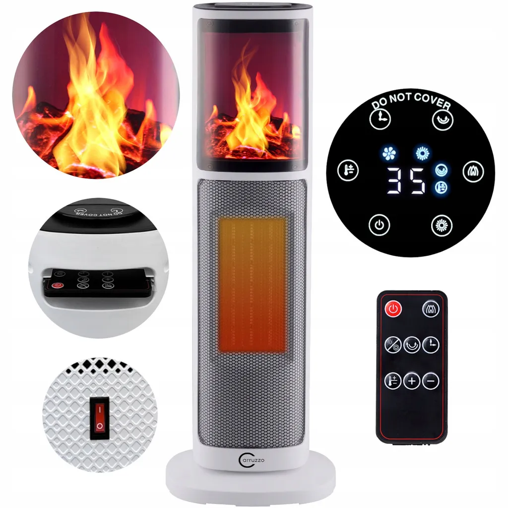 Aérotherme électrique pour atelier et salon - Chauffage Profi 2000W Blanc