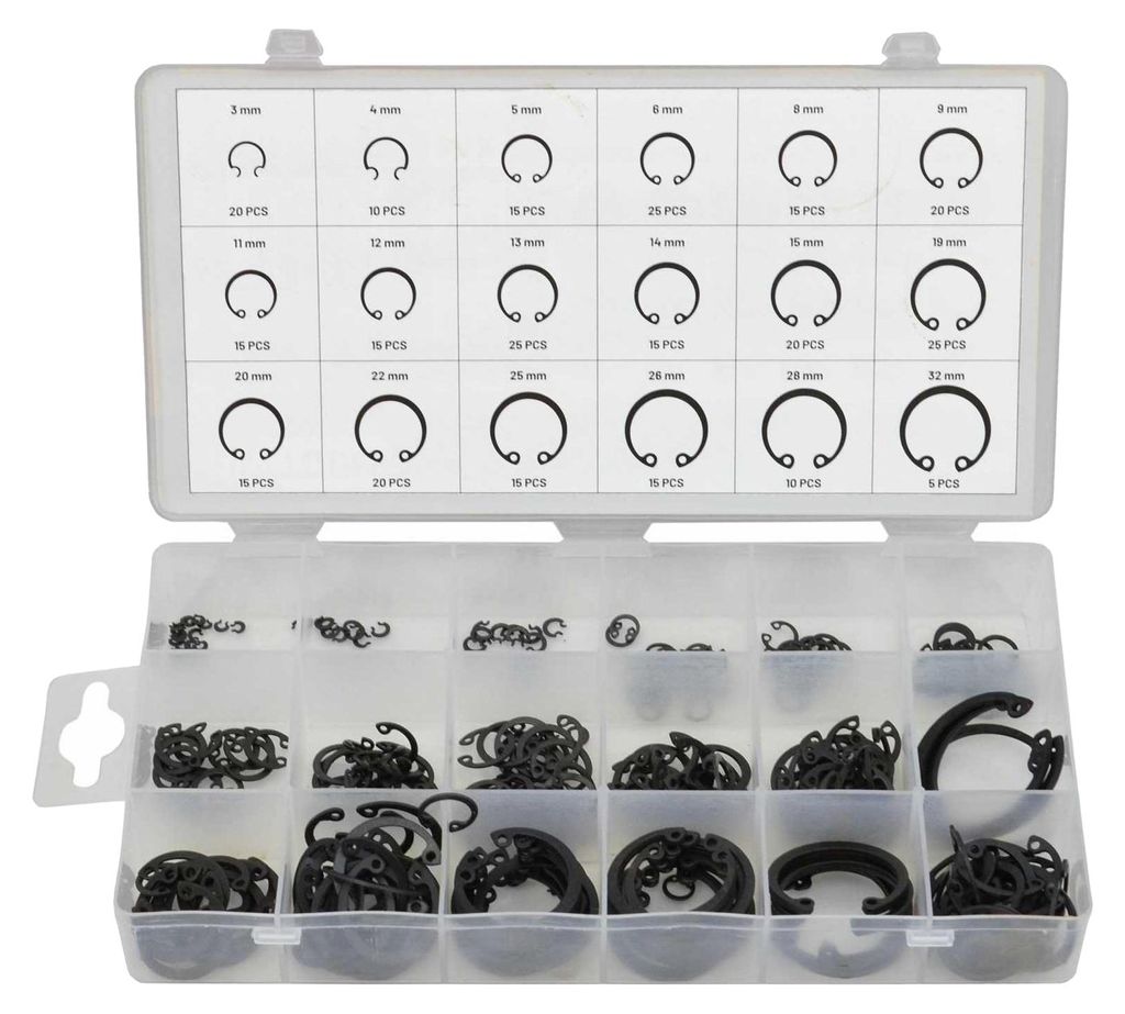 AW Tools - Innensprengring 300er-Pack AW1519 (Einheitsgröße) (Schwarz)