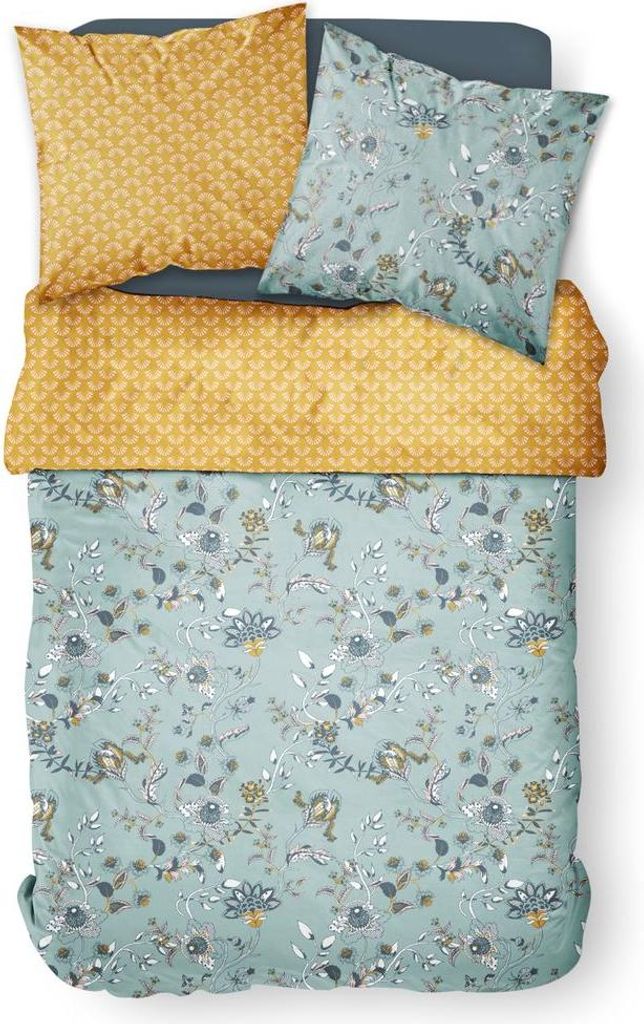 Parure de lit en coton, avec une couette et deux oreillers, Image du produit 