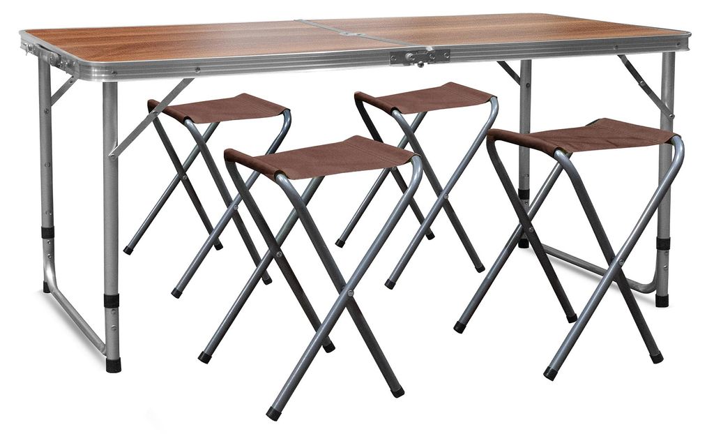 Aga Set da campeggio pieghevole Marrone Immagine del prodotto 