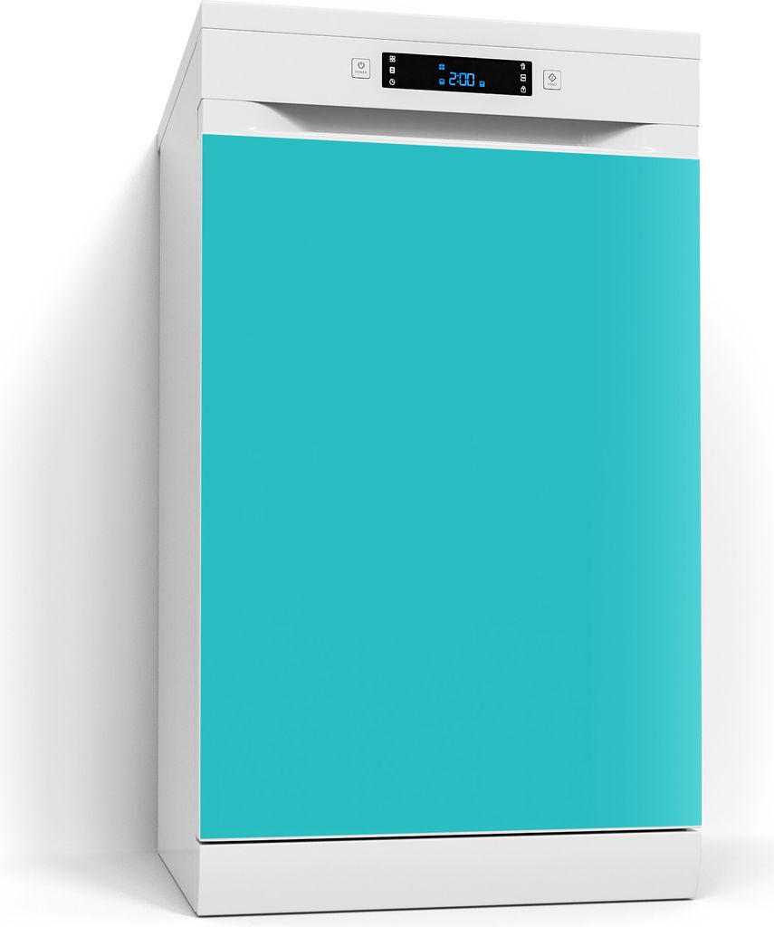 DEQORI Magnetmatte Spülmaschine beschreibbar 60x80 cm 'Türkis' Magnetfolie Deko-Folie