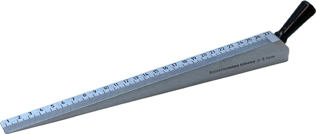 Präzisions Messkeil (0,1mm) 27cm Baukeil Ein Keil für Straßenarbeiter Messgerät für Ebenheitsmessungen