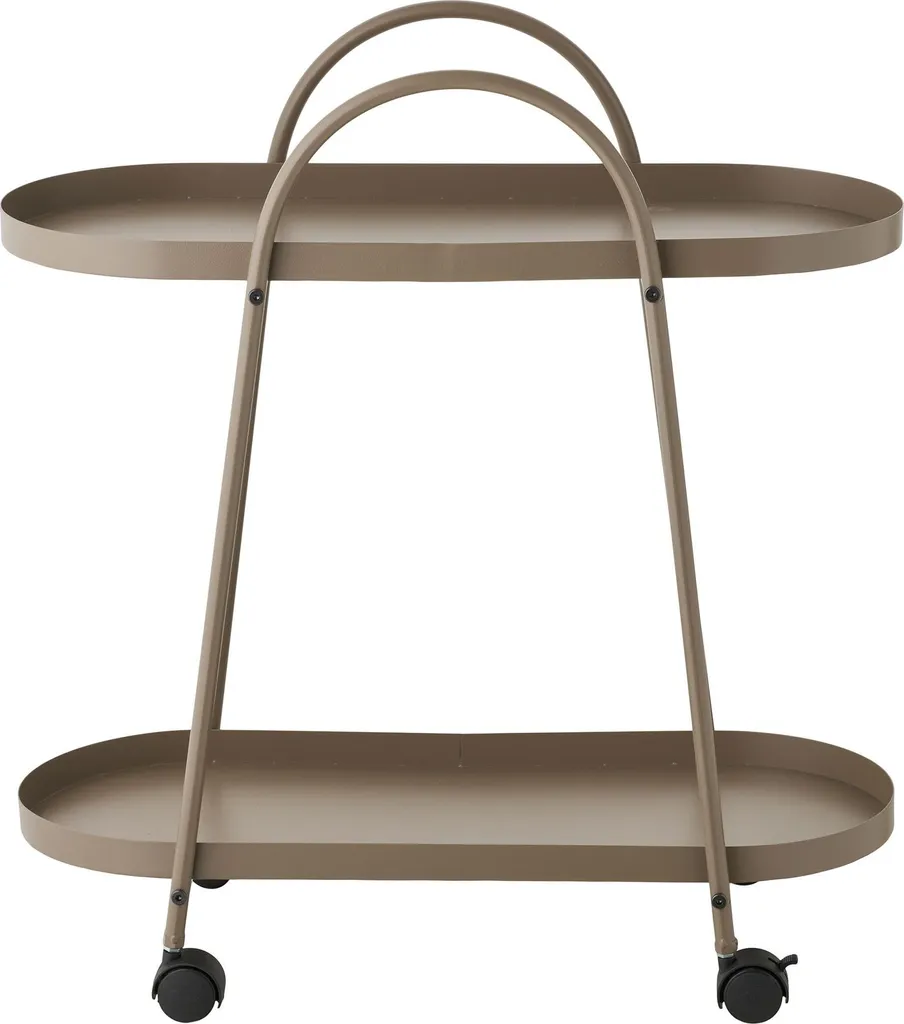 Modulo cucina Laila su ruote barra per 2 ripiani marrone. - 2