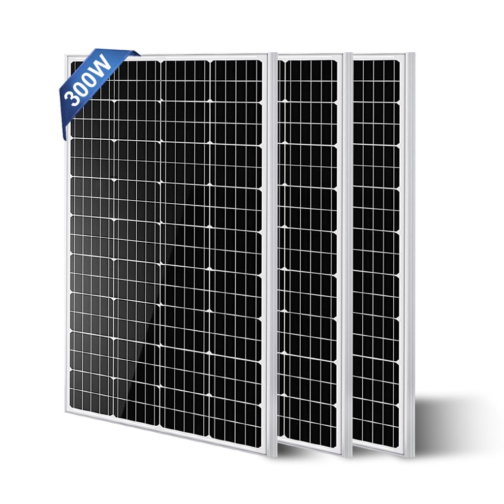 300W Watt Solarmodul 3x100W Mono Solarpanel 12V Photovoltaik Solaranlage für Wohnmobil RV Camper Haus