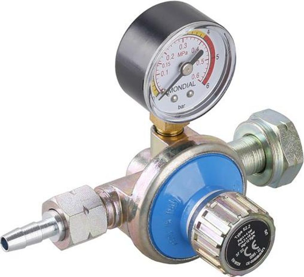 Régulateur de pression de gaz 0,5-4bar manomètre réglable, Image du produit 