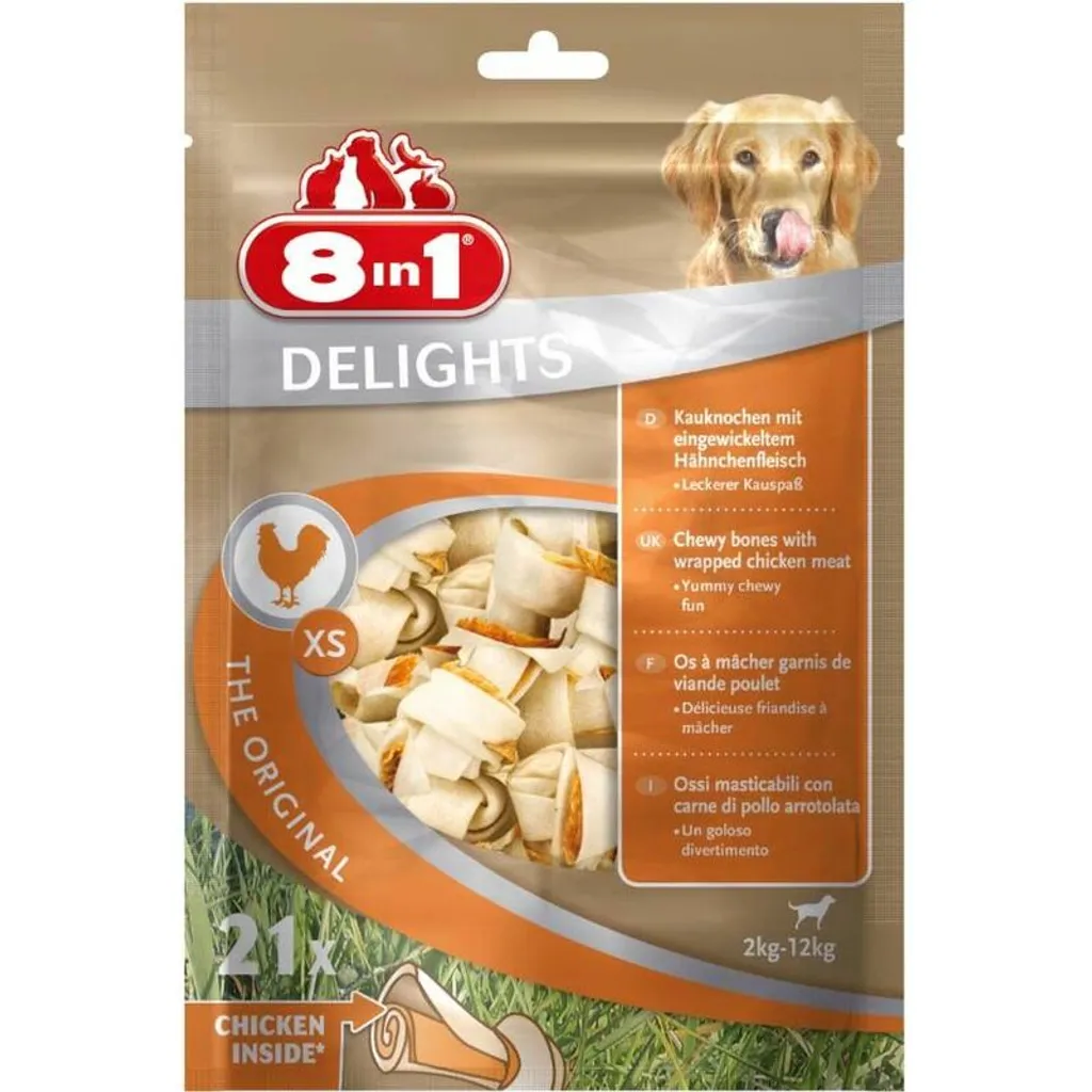 Delizie da Masticare XS 21 Pezzi - Snack Igiene Dentale Cani Piccoli