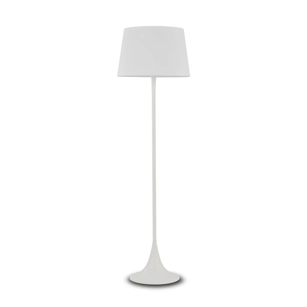 Lampadaire LONDON Blanc 1 Ampoule pour Coin Lecture et Ambiance Cosy