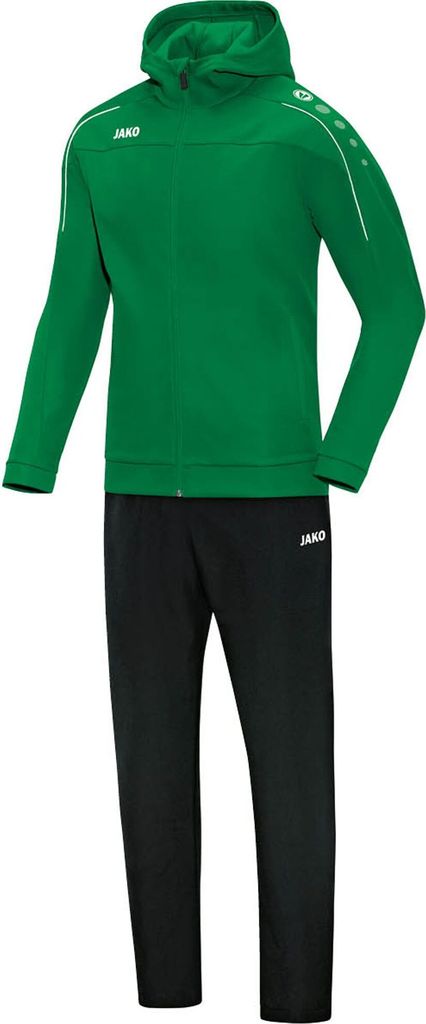 JAKO Damen Präsentationsanzug Classico mit Kapuze, Farbe:sportgrün, Größe:40