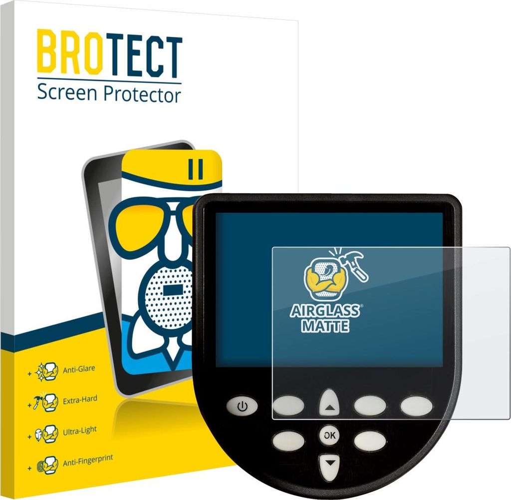 BROTECT Entspiegelungs Schutzglas für WaterRower Series 4 Monitor Schutzfolie Panzer Folie Glas Display Schutz matt