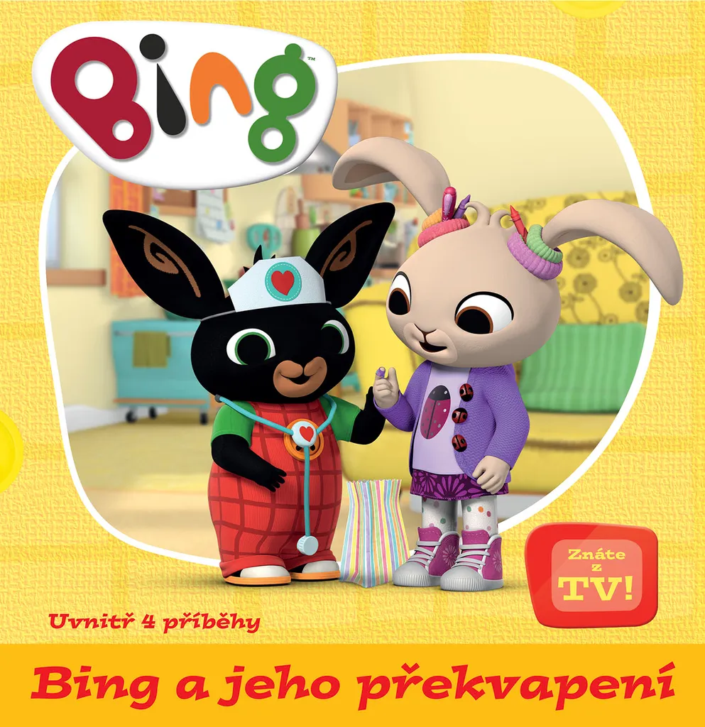 Livre de Coloriage Bing Bunny avec Autocollants pour Enfant de 2 Ans