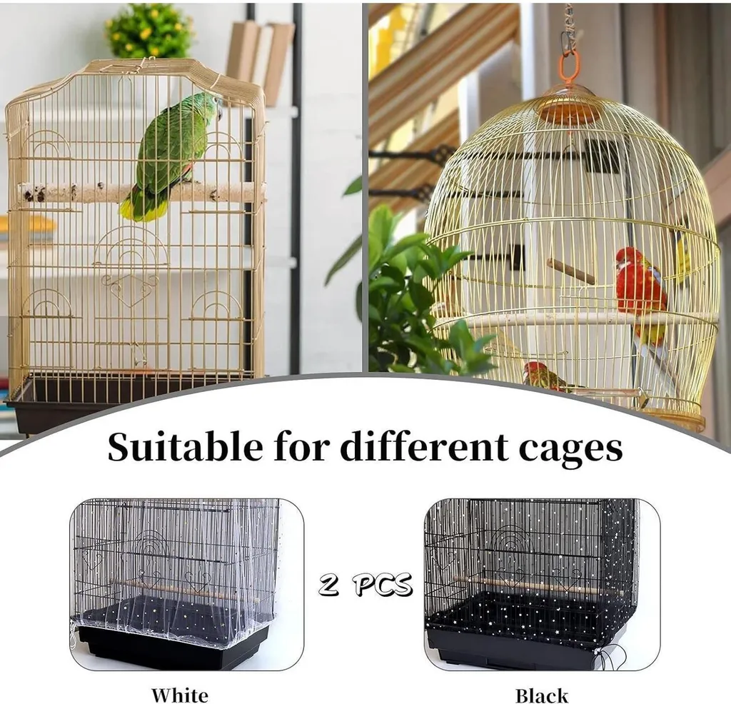 Accessorio Igiene Gabbie: Set 2 Coperture Regolabili Seed Catcher - 5