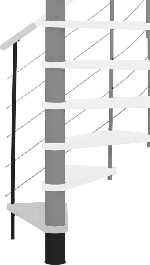 Minka Höhenerweiterung für Venezia 160cm Durchmesser Weiß Schwarz