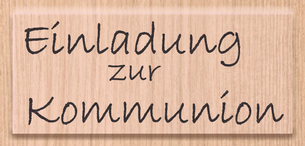 HEYDA 211800140 Stempel Kommunion/Konfirmation Einladung Kommunion