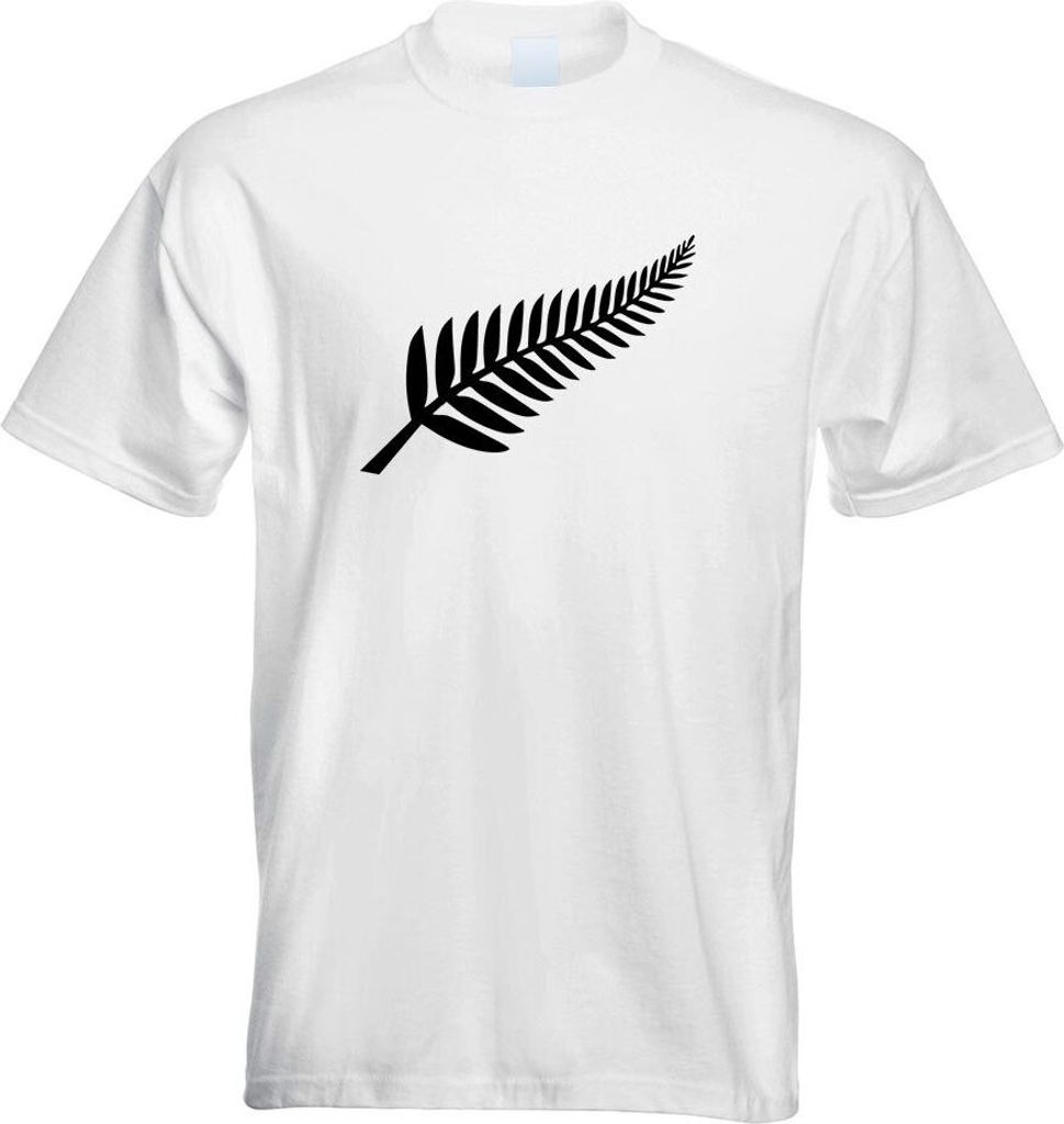 Kiwistar - T-Shirt - Weiss - Silver Fern - Neuseeland - Kiwis Herren Funshirt Bedruckt Design Sprüche Spruch Motive - mit Motiv Bedruckt - Funshir...
