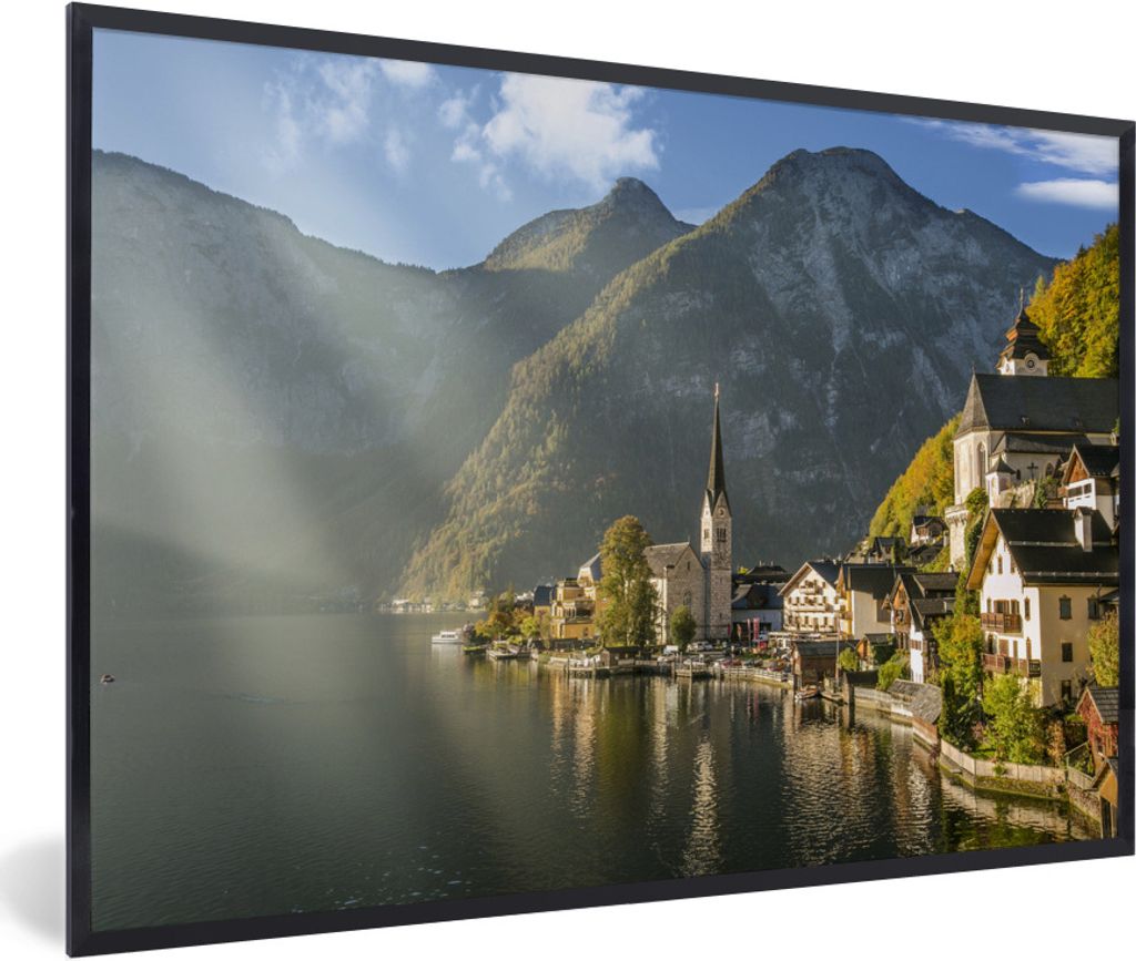 MuchoWow® MuchoWow® Gerahmtes Poster Die Sonne scheint auf Produktbild 