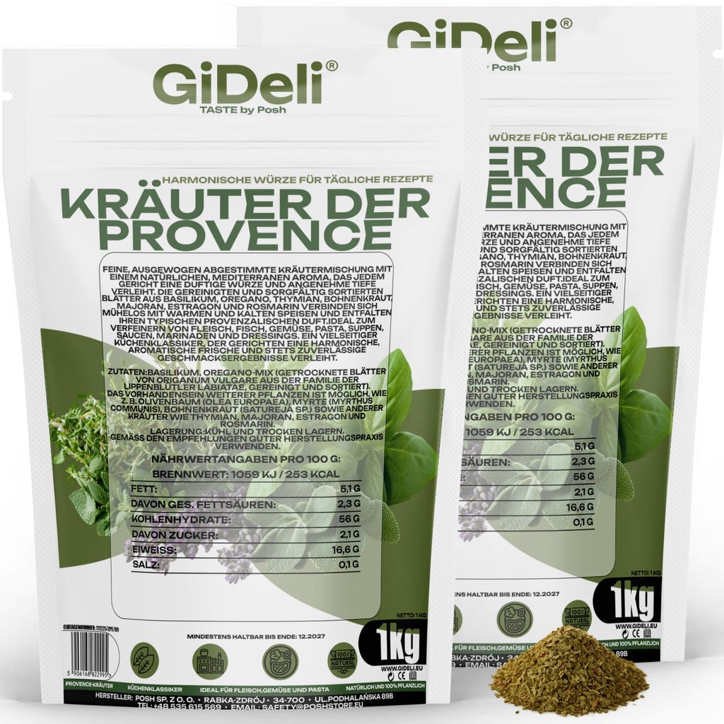 Provensálské bylinky 2 kg Středomořské Přírodní Veganské Obrázek produktu 