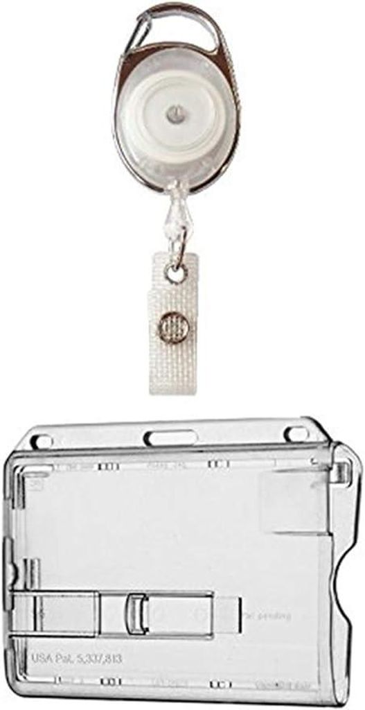 Ausweisset Ausweisjojo Jojo transparent WEISS Zipper Kartenhülle Ausweishülle TRANSPARENTER Ausschieber