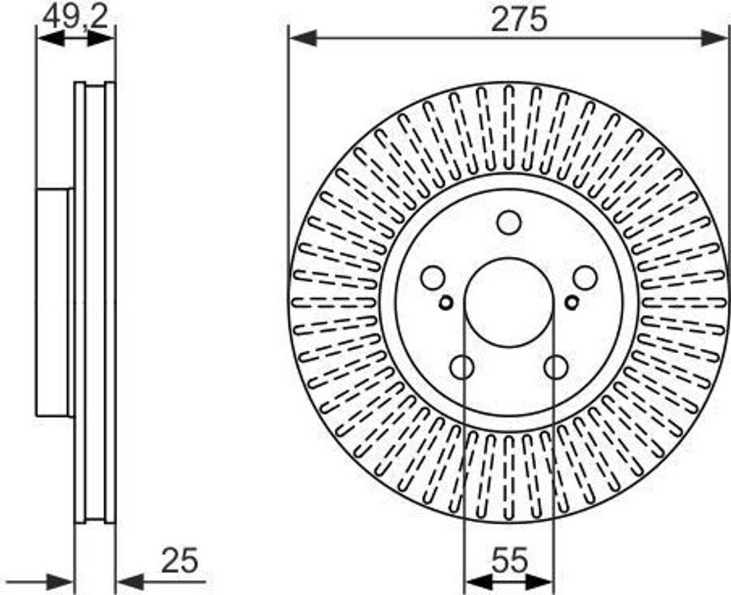 BOSCH 0 986 479 619 - OE 43512 02110 Bremsscheibe für Celica (T23)