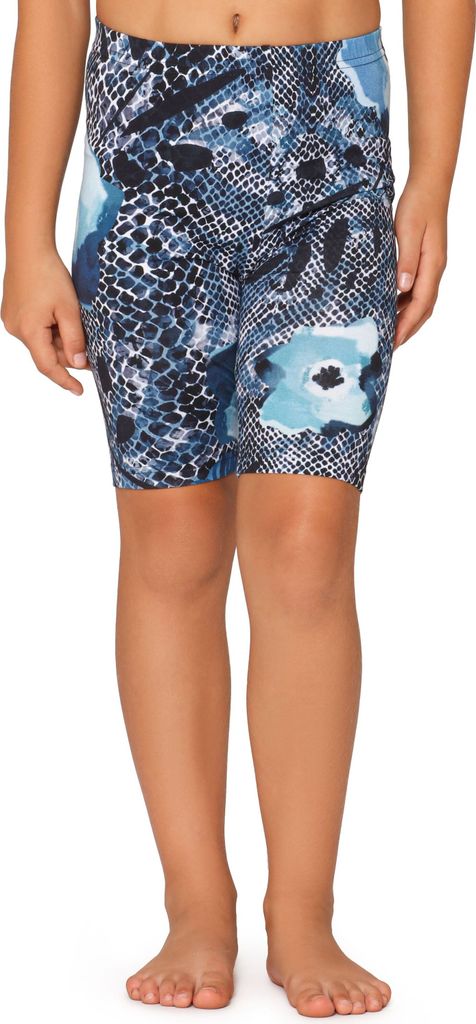 Merry Style Mädchen Kurze Leggings MS10-406(Marineblau/Blumen,152)