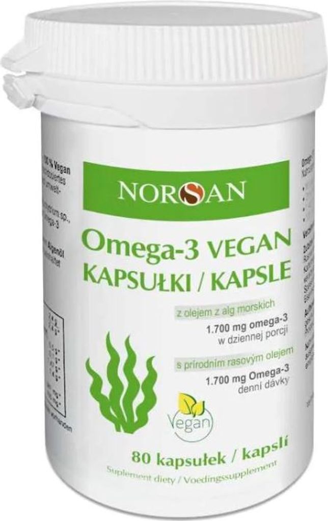 Cápsulas veganas de Omega-3 Norsan, 80 unidades Imagen del producto 