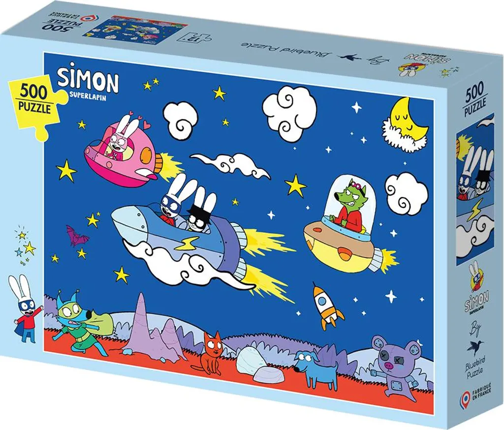 Puzzle 500 pièces multicolore, design Simon avec pièces robustes - 2