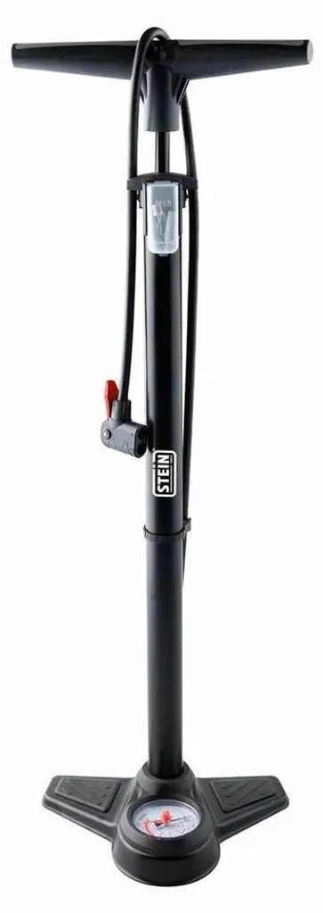 Pompe vélo Stein argent : fini les pneus dégonflés grâce au manomètre