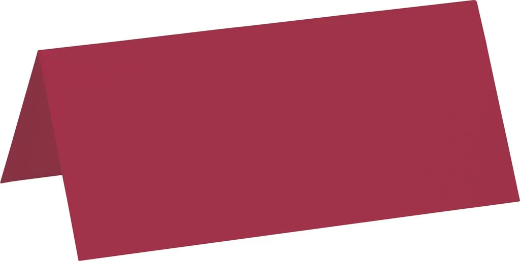 Marque-place Rouge Heyda 100x45 mm pour Décoration de Table Elégante